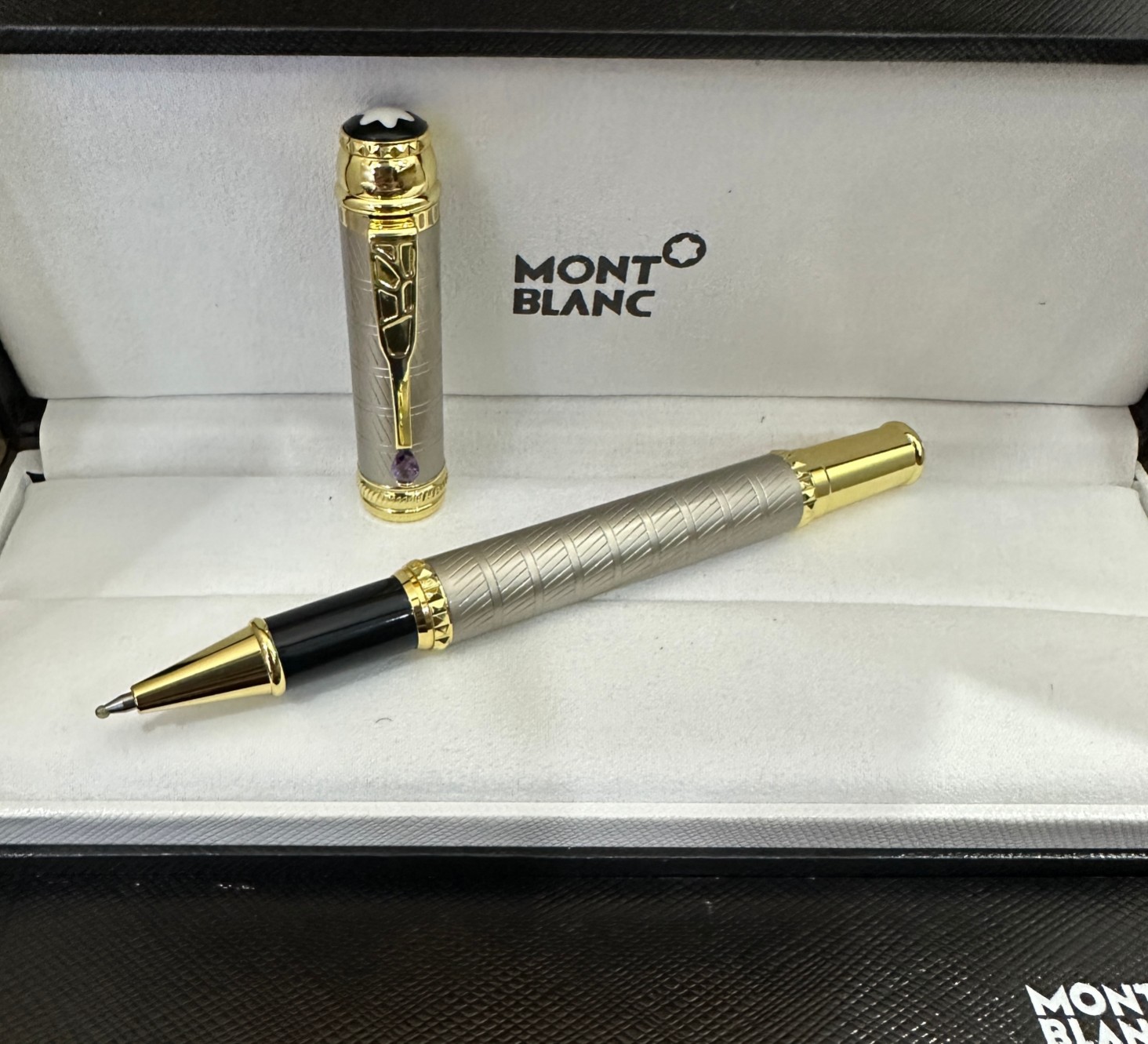 AAA Copy Montblanc Limited Edition 4810 Rollerball Pen Silver